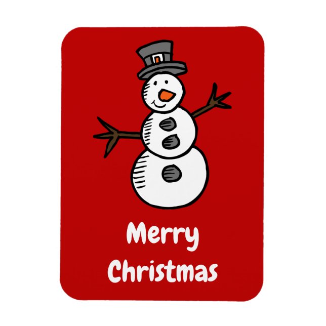 Magnet Flexible Snowman (Vertical)