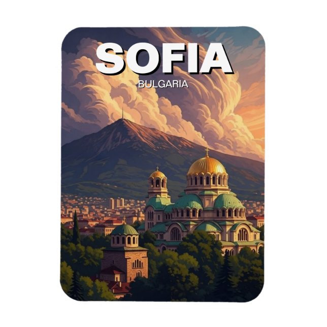 Magnet Flexible Sofia Bulgaria Travel (Vertical)