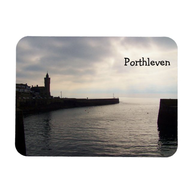 Magnet Flexible Soirée Porthleven clair Cornwall Angleterre (Horizontal)