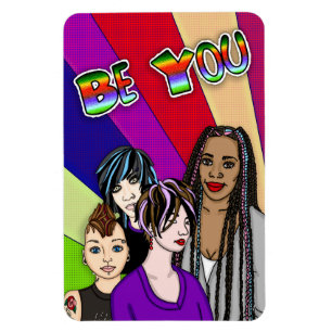 Magnet Flexible Sois toi Divers Pop Art