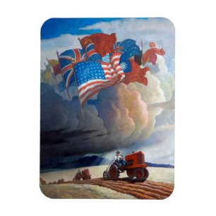 Magnet Flexible Soldats du sol par Newell Convers Wyeth