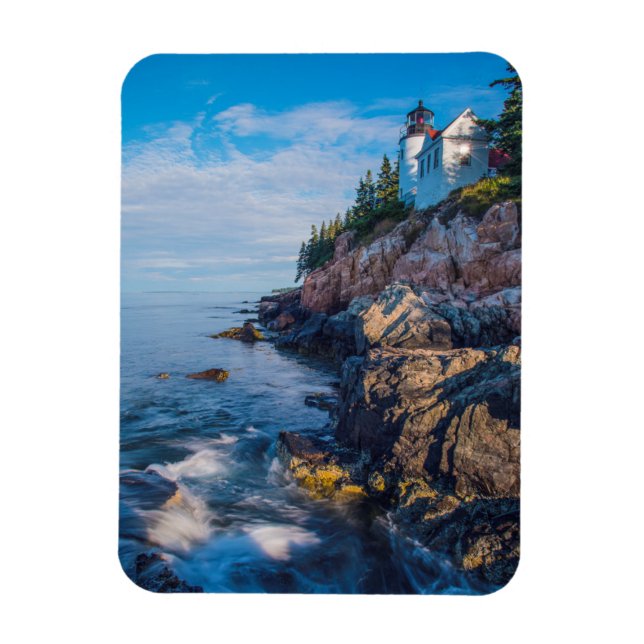 Magnet Flexible Soleil matinal Au Phare De Bass Harbour (Vertical)