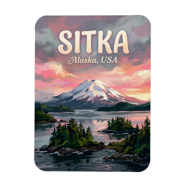 Magnet Flexible Son de Sitka en Alaska (Vertical)