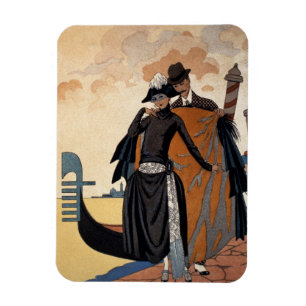 Magnet Flexible Son et lui, mode Illustration, 1921 (pochoir p