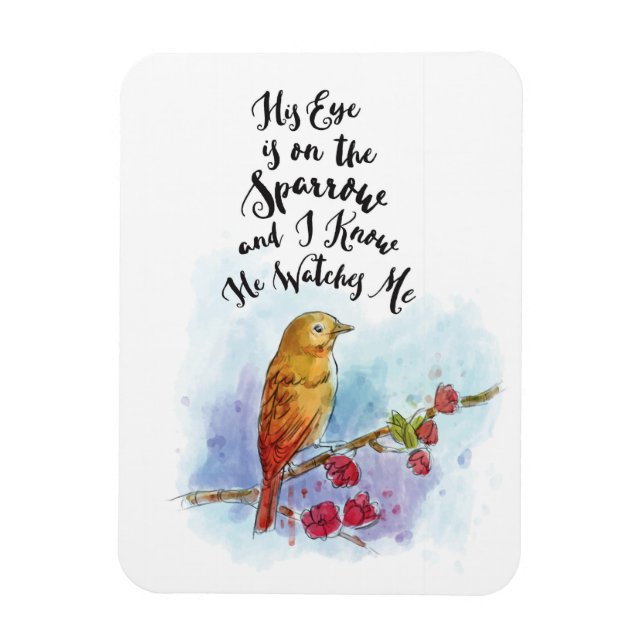 Magnet Flexible Son Oeil Est Sur L'Aimant Du Bruant (Vertical)