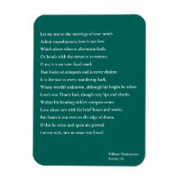 Sonnet 116Laissez-moi ne pas parler du mariage des