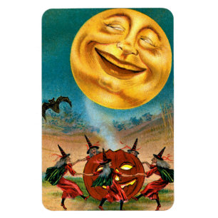 Magnet Flexible Sorcières dansant sous la lune