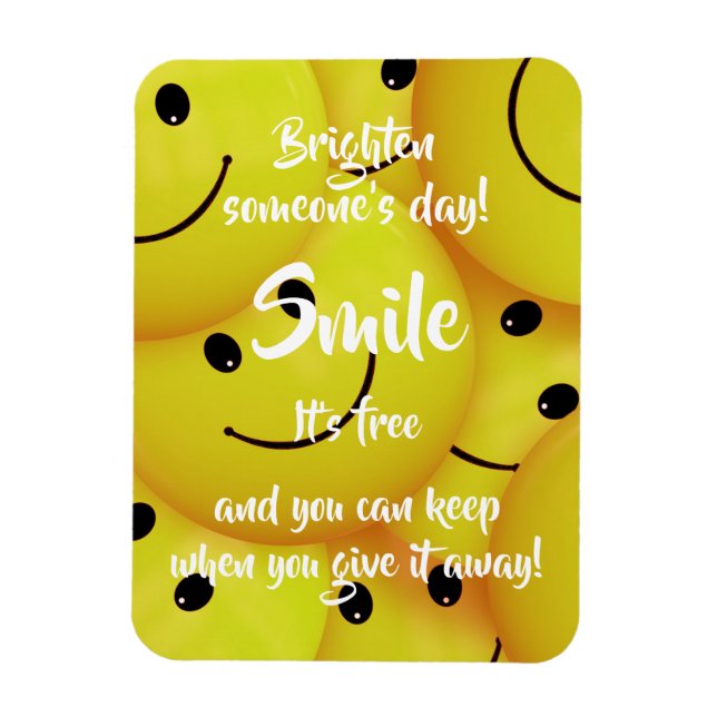 Magnet Flexible Souriez, Encouragez La Génialité (Vertical)