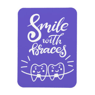 Magnet Flexible Sourire avec les dents de sourire des croisillons
