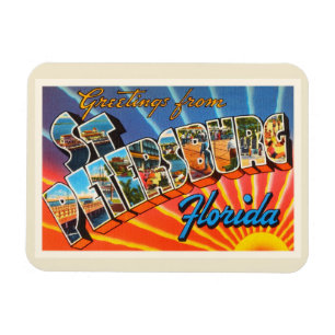 Magnet Flexible Souvenir de Vintage voyage de St Petersburg la