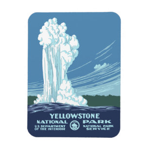 Magnet Flexible Souvenir du parc national de Yellowstone