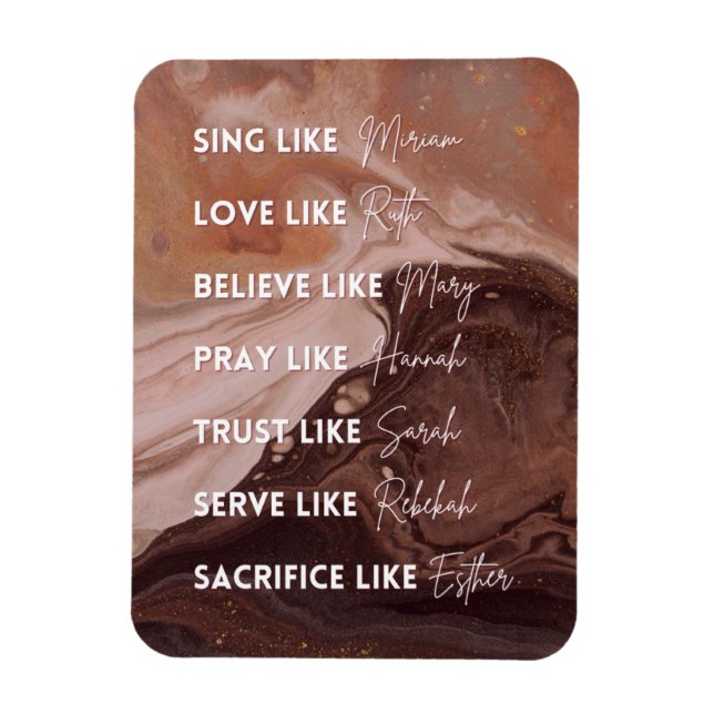 Magnet Flexible Soyez comme les femmes de la Bible (Vertical)