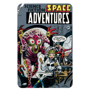 Magnet Flexible Space Adventures #12 Funny 50s Retro Sci-Fi Bande