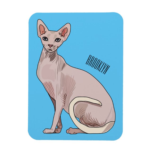 Magnet Flexible Sphynx cat (Vertical)