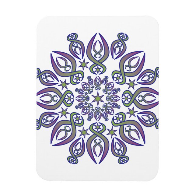 Magnet Flexible Spikes bleus (Vertical)