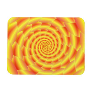 Magnet Flexible Spirale de Snakeskin Jaune