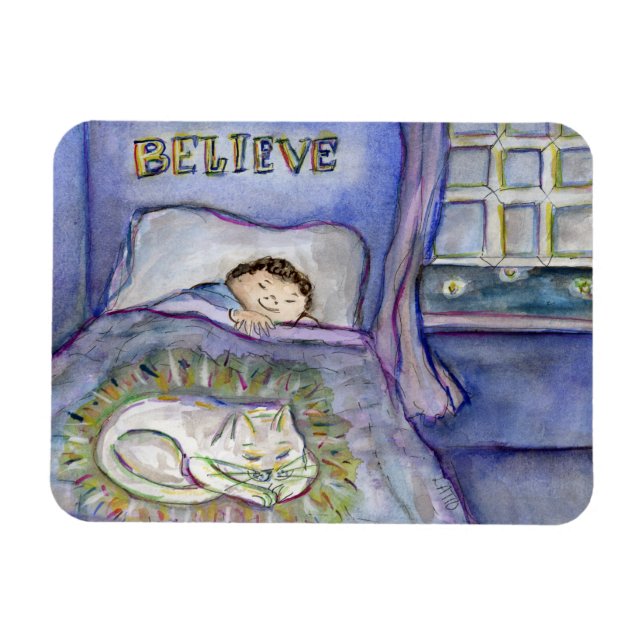 Magnet Flexible Spirit Kitty Chat Animal de compagnie Grief Art Ma (Horizontal)