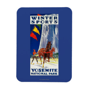 Magnet Flexible Sports d'hiver à Yosemite PosterYosemite, CA