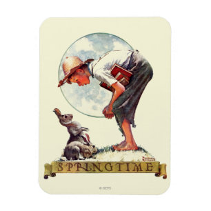 Magnet Flexible Springtime, 1935 garçon avec lapin