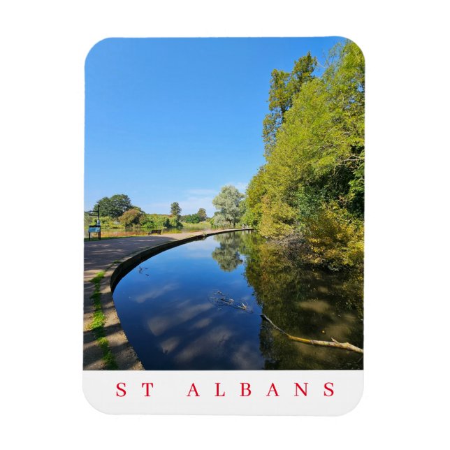 Magnet Flexible St Albans Verulamium Park vue aimant frigo (Vertical)