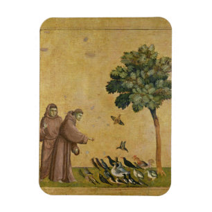 Magnet Flexible St Francis d'Assisi prêchant aux oiseaux