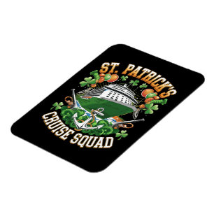 Magnet Flexible St Patrick's Day Cruise Squad 2025 Family Correspo