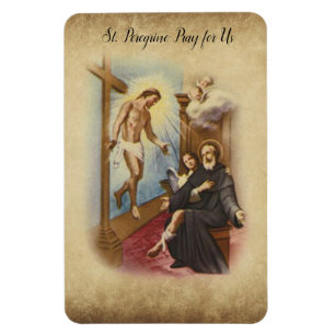 Magnet Flexible St Saint patron pérégrin des malades du cancer