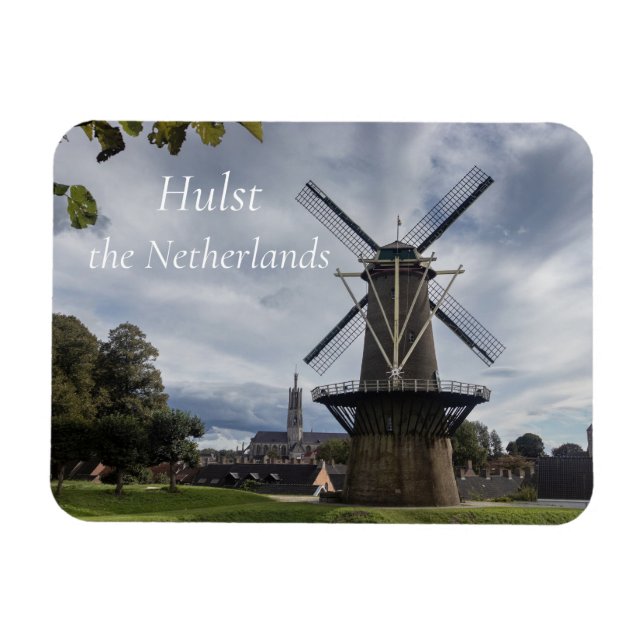 Magnet Flexible Stadsmolen Windmill, Hulst, Pays-Bas (Horizontal)