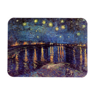 Magnet Flexible Starry Night Over the Rhone par Vincent van Gogh