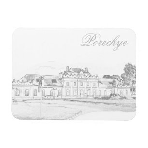 Magnet Flexible Station d'architecture de Porechye Parečča Béla