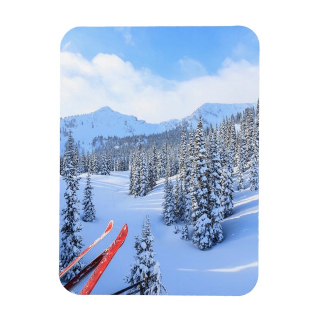 Magnet Flexible Station de ski de Crystal Mountain, près de Mt. Ra (Vertical)