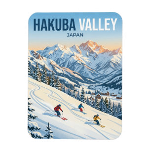Magnet Flexible Station de ski de la vallée de Hakuba Japon