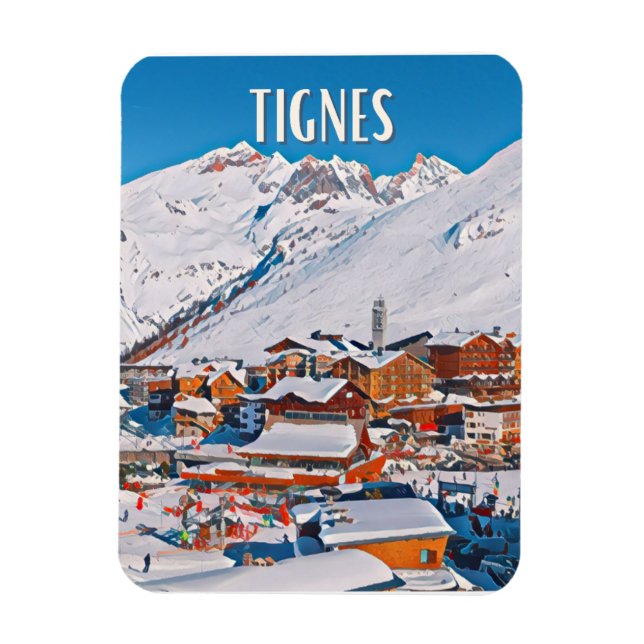 Magnet Flexible Station de ski de Tignes (Vertical)