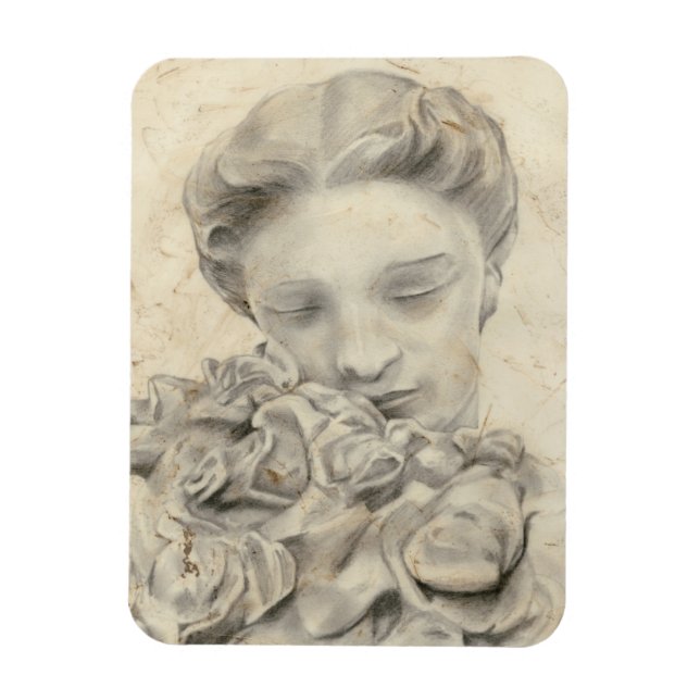 Magnet Flexible Statue dans le Jardin I (Vertical)