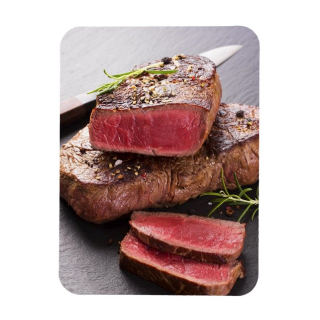 Magnet Flexible steak de beef (Vertical)
