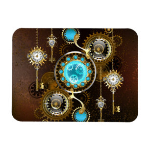 Magnet Flexible Steampunk Rusty Background