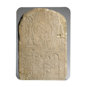 Magnet Flexible Stela dépeignant l'encens de offre de Ramesses II