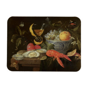 Magnet Flexible Still Life with Fruit and Shell Fish, 1653