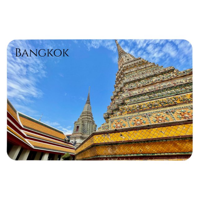 Magnet Flexible stupas wat pho bangkok (Horizontal)