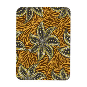 Magnet Flexible Style Batik Floral Abstrait africain