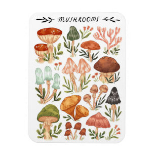 Magnet Flexible Style Champignons Chasseur de champignons