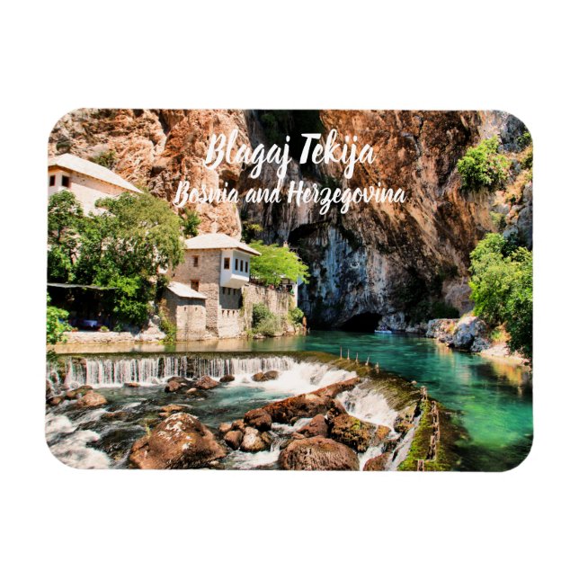 Magnet Flexible Style de Blagaj Tekija Dervish Bosnie-Herzégovine (Horizontal)