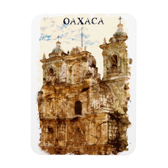 Magnet Flexible Style Oaxaca Mexique Temple de Santo Domingo (Vertical)