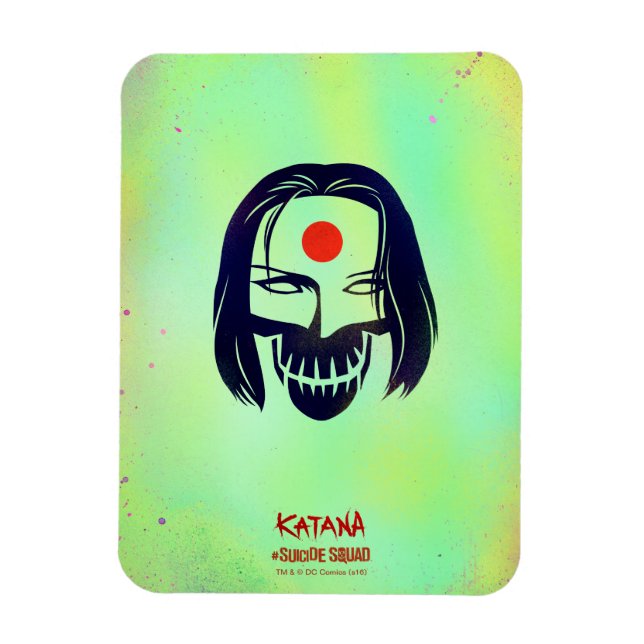 Magnet Flexible Suicide Squad | Katana Head Icon (Vertical)
