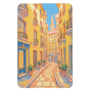 Magnet Flexible Sunny European Street Architecture confortable Art
