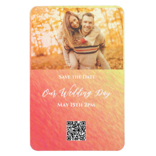 Magnet Flexible Sunrise-Photo Enregistrer la date Mariage -