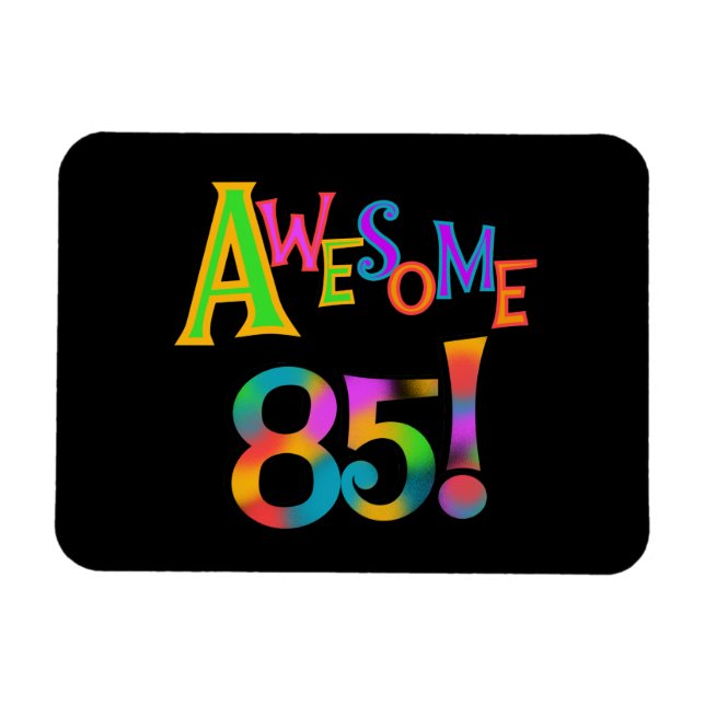 Magnet Flexible Super 85 T-shirts et cadeaux d'anniversaire (Horizontal)