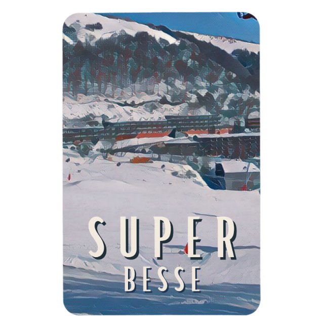 Magnet Flexible Super Besse Station de ski (Vertical)