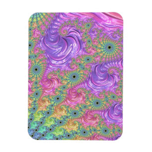 Magnet Flexible Super Trippy Boho Jewel Tone arc-en-ciel Fractal