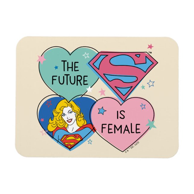 Magnet Flexible Supergirl hors de ce monde Retro Graphisme (Horizontal)